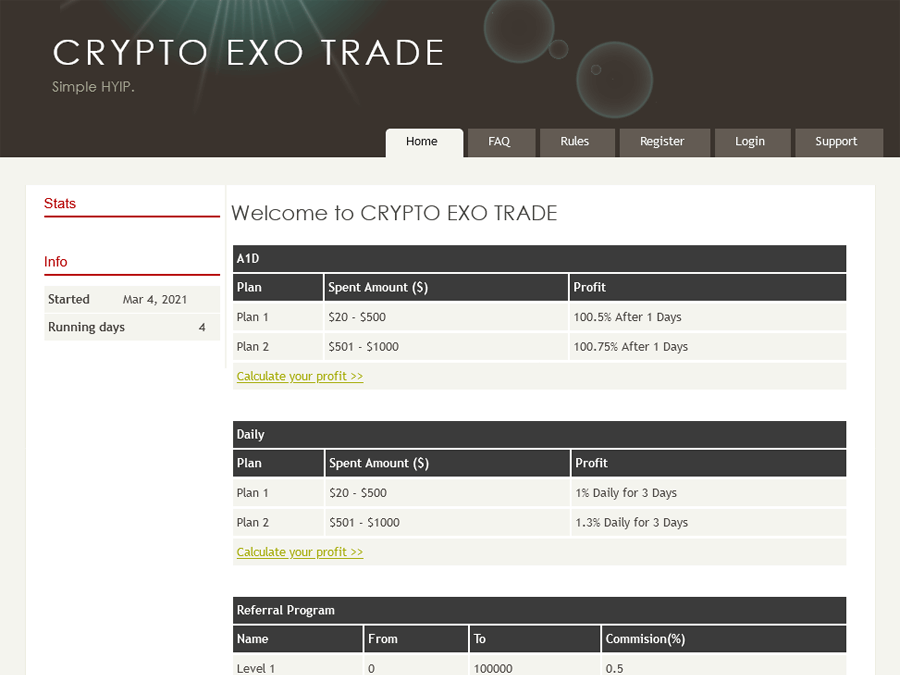 Crypto Exo Trade