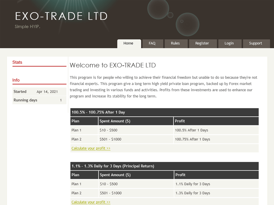 Exo-Trade Ltd