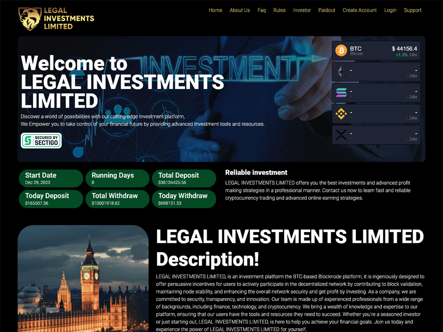 Legal Investments LTD