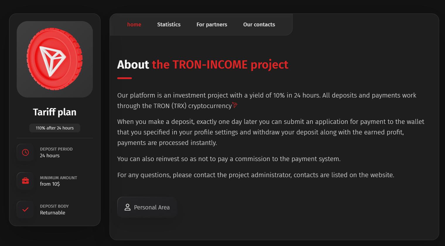 Tron-Income