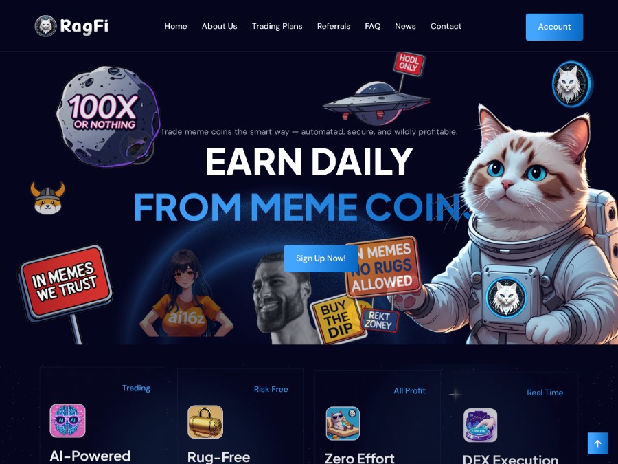 RagFi AI Meme Coin Trading