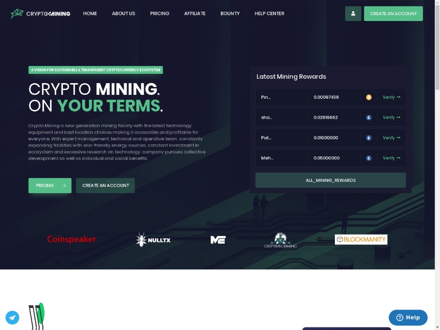 how to know when website is mining crypto