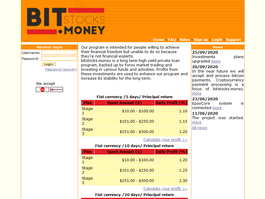 BitStocks Money
